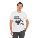 How To Piss Off Grips – Funny C-Stand Sandbag Shirt for Film Crew - Norms Studio - Male Model T-shirt image