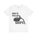 How To Piss Off Grips – Funny C-Stand Sandbag Shirt for Film Crew - Norms Studio - Main Ash T-shirt image