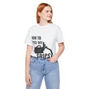 How To Piss Off Grips – Funny C-Stand Sandbag Shirt for Film Crew - Norms Studio - Female Model T-shirt image