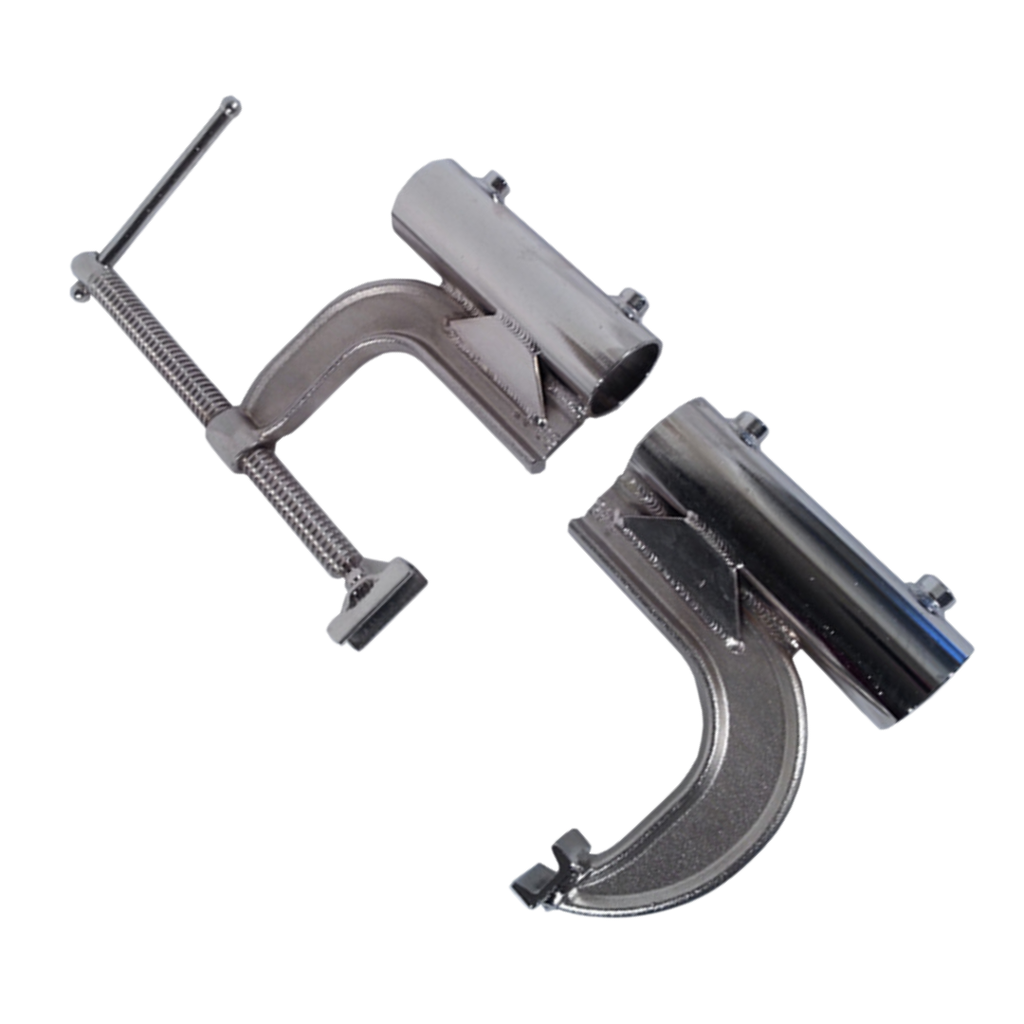 Split C-Clamp with Dual 5/8" Baby Pins & Junior Receiver