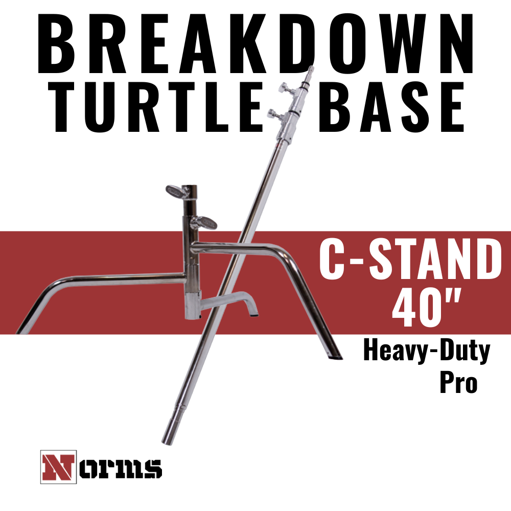 C-Stand 40" Heavy-Duty Pro | Breakdown Turtle Base