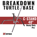 C-Stand 40" Heavy-Duty Pro | Breakdown Turtle Base