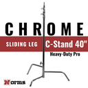 40" C-Stand with Sliding Leg Base