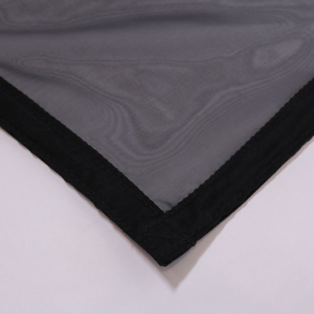 Black 1/4 Silk Rag