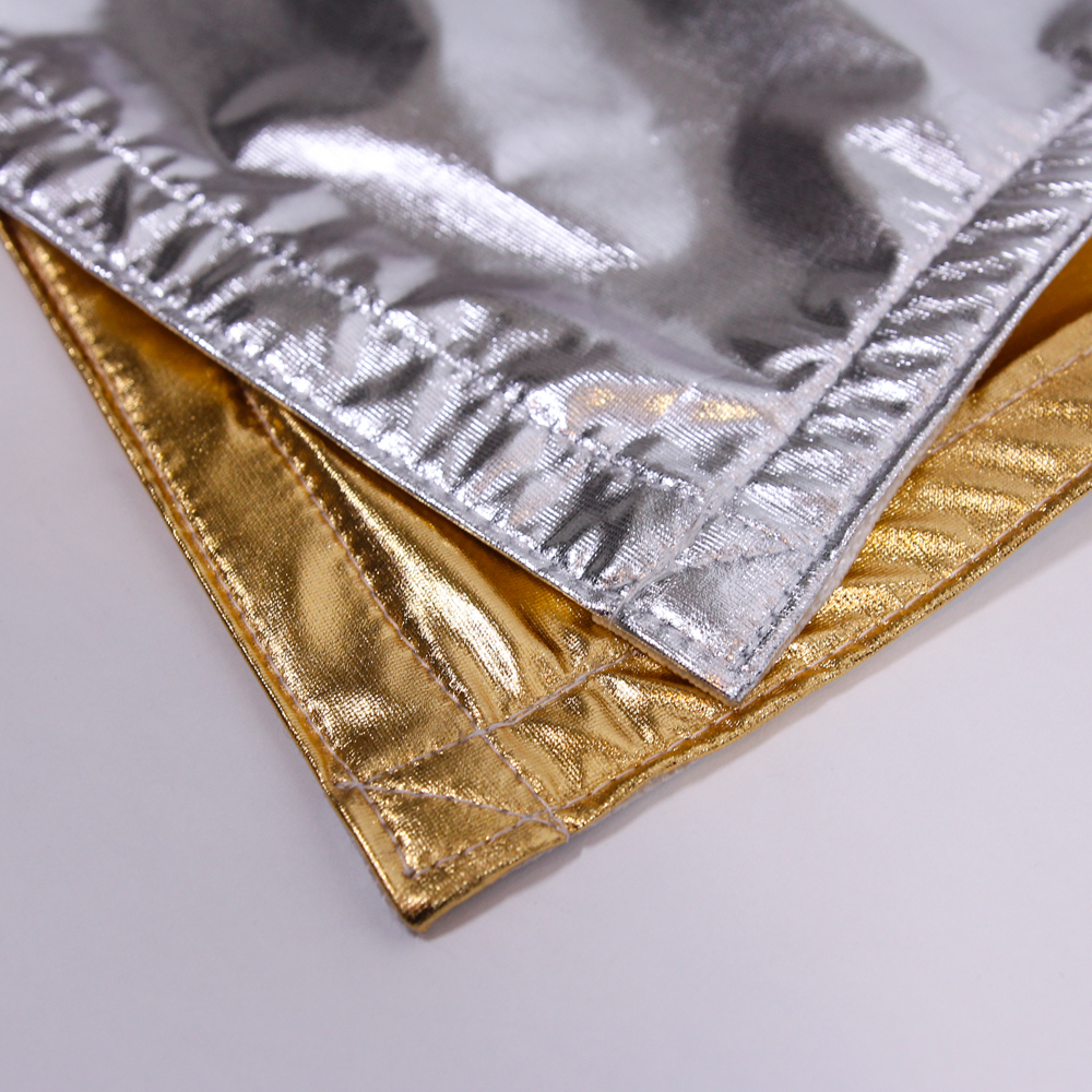 Silver and Gold Checker Lame Rag