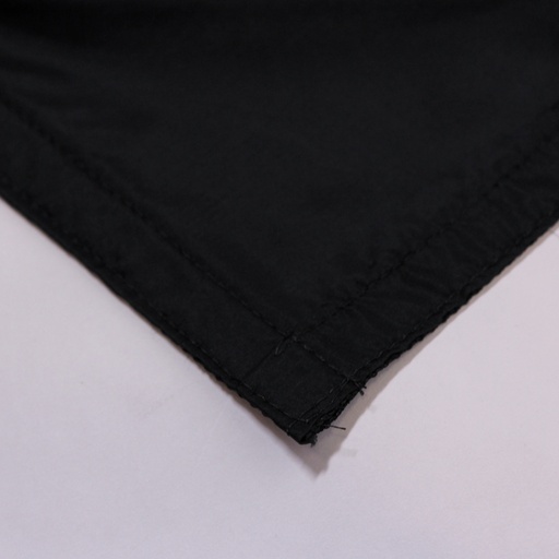 [LRG-1212K-V06] Black 1/2 Silk Rag