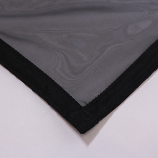 [LRG-1212K-V07] Black 1/4 Silk Rag