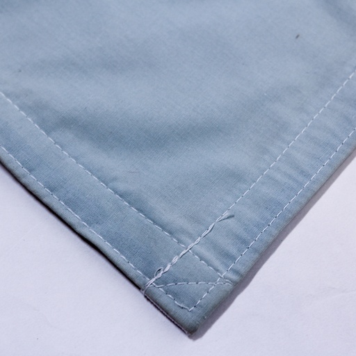 [LRG-1212M-B00] Day Blue Muslin Rag