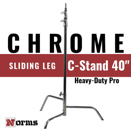 C-Stand 40" Heavy-Duty Pro | Sliding Leg Base